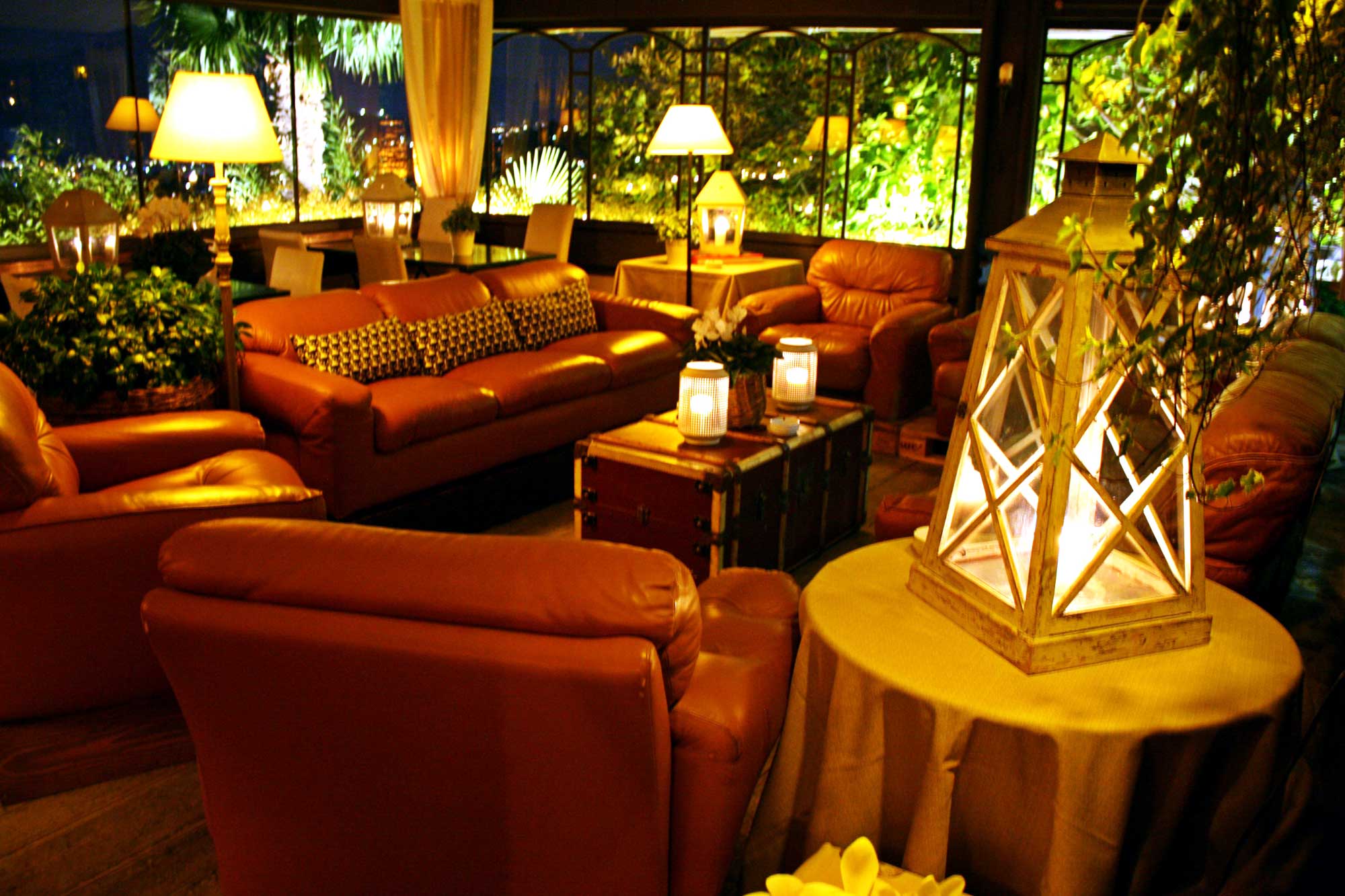 L’area lounge per l’aperitivo